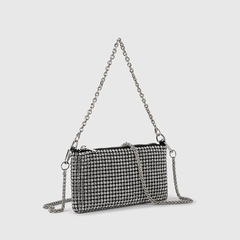Bolsa Strass Mini Brilhante