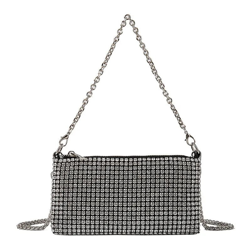 Bolsa Strass Mini Brilhante