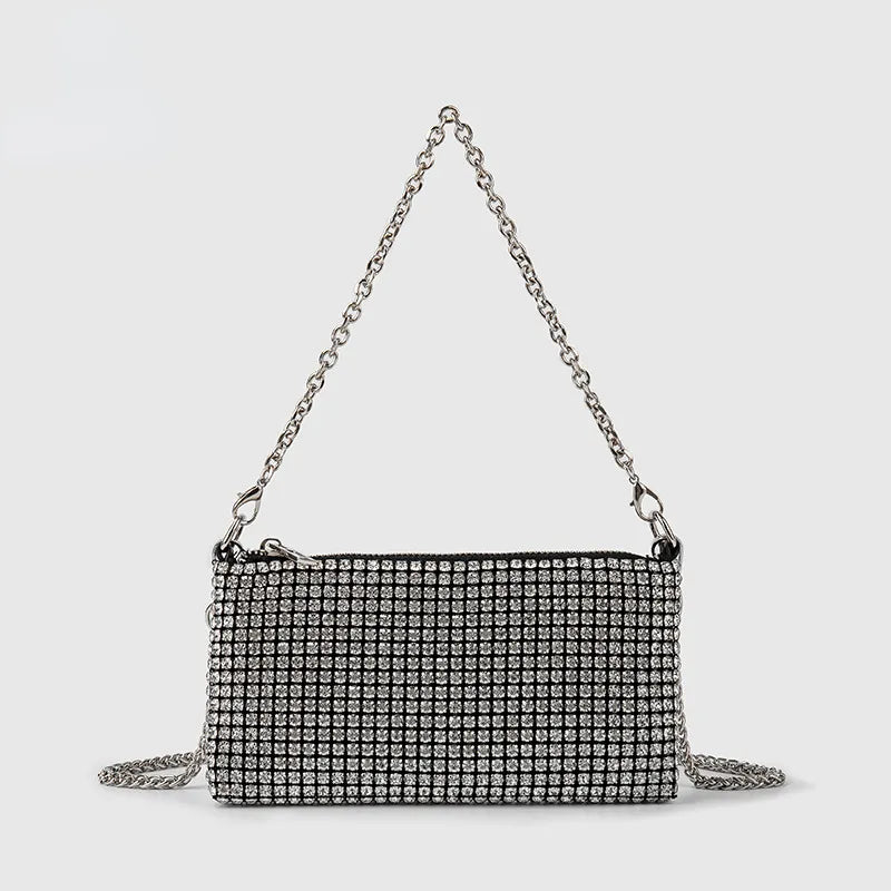 Bolsa Strass Mini Brilhante